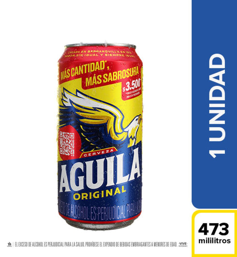cerveza aguila 473ml lata